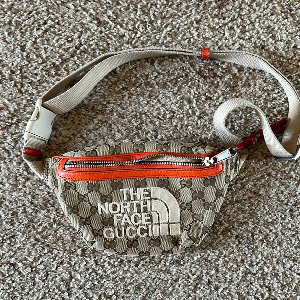 Gucci Beige and Orange Belt Bag